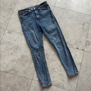 rag & bone Nina High Rise Ankle Skinny Women's Jeans in Blue